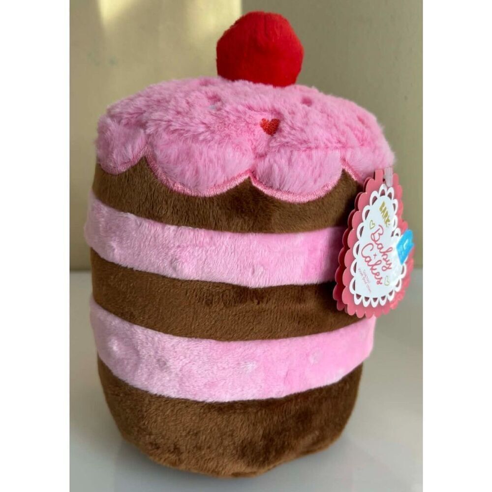 Bark Baby Cakes Heart Cake Crinkle Squeak Toy Large Dogs